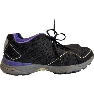 ABEO Athletic Walking Shoes Black & Purple Size 7.5 Style Pamela